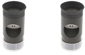 Juego de 2 oculares de colimación Cheshire de 1.25 pulgadas para telescopio refractor refractor corto