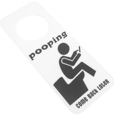 Ciieeo 1pezzo Cartello Per Bagno Per Decorazione Per Feste e Riunioni Facile Da Appendere Resistente