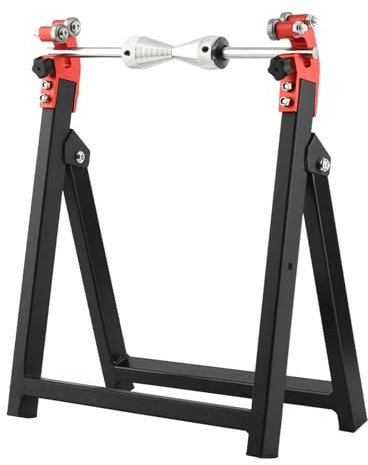 CHICIRIS Soporte Plegable de Compensación de Motocicletas, Equilibrador Estático para Tamaños de Rueda 5x23, Herramienta Duradera Transmitida por Puestos de Neumáticos