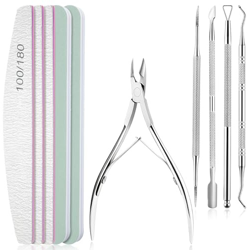 flintronic 10 Pezzi Lime per Unghie 100/180, Kit Lima per Unghie Professional, per la Cura Degli Unghie, per Uso Domestico e Salone