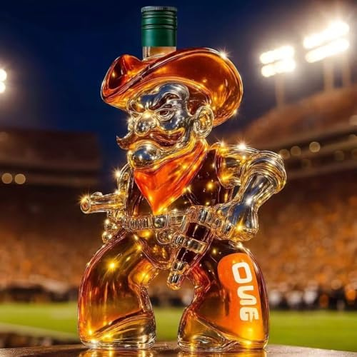 300 ml whiskykaraff skulptur staty - rolig sniper staty, whiskykaraff, 3D-graverade glasvinflaskor, vinbehållare (C)