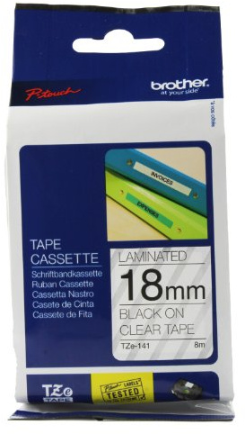 brother TZe-Tape TZe-141 cassette à ruban, largeur: 18mm