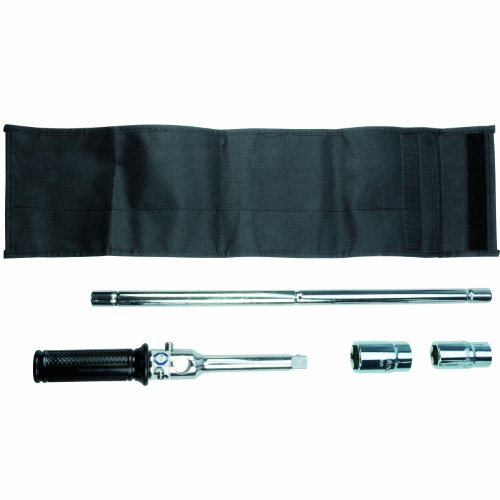 Cartrend 50240 Radkreuzschlüssel Vario, inklusiv Doppel-Sechskant-Einsatz, Tasche-GS