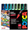Posca PC-5M Farbmarker, Kunststifte, 1,8–2,5 mm, Set mit Blau-Grün-Tönen, 8 Stück in Geschenkbox