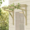 vidaxl Marquesina para Puerta Refugio Porche Ventana Cobertizo Toldo Balcón Entrada Terraza Habitación Protección Madera Pino Impregnada