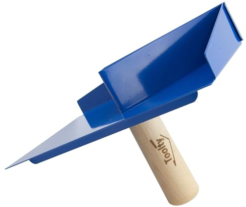 Toolty Hawk DIY TLTY-4900 Support de mortier avec poignée en bois avec revêtement en poudre pour travaux de maçonnerie et de finition pour pointage, maçonnerie, assemblage