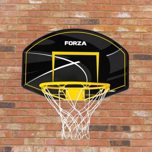 FORZA Tablero y Aro de Baloncesto | 2X tamaños: Mini y Estándar | Practica en Interiores y Exteriores (Mini (72cm x 45cm))