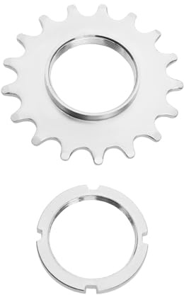 ECSiNG Pignon de vélo fixe à vitesse unique en acier haute résistance Pignons d'inertie pièces pour vélo à pignon fixe 17T avec anneau de verrouillage