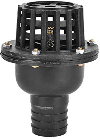 Wasserpumpen-Fußventil, Flaches Rückschlagventil aus PVC, Schwarz, 1,5 Zoll, 2 Zoll, 2,5 Zoll, 3 Zoll, 4 Zoll für Flüssigkeitsmaschinen, Professionell Gestaltet (1.5inch)