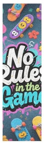 voucong No Rules in Game Wildstyle Graffti (2) Skateboard-Griptape, rutschfest, 83 x 22,9 cm