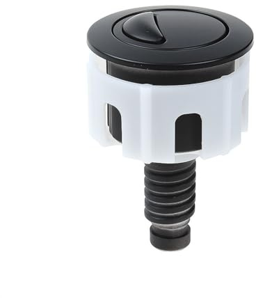 Toilet Flush Button, Black Toilet Push Button Flush Replacement, ABS Dual Flush Toilet Push Button, Universal Toilet Flush Buttons Replacement for Most Cistern Tanks