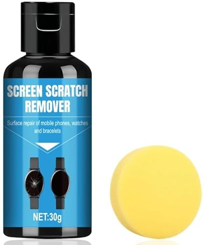 Allisway Rimuovi Graffi Vetro, Colla Schermo Cellulare, Glass Polish, Rimuove I Graffi Superficiali e Lucida All'Istante, Adatto per Orologi, Smartphone e Tablet, 30 g