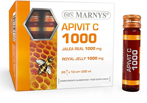 MARNYS Apivit C 1000 mg Jalea Real Pura y Vitamina C 20 Viales