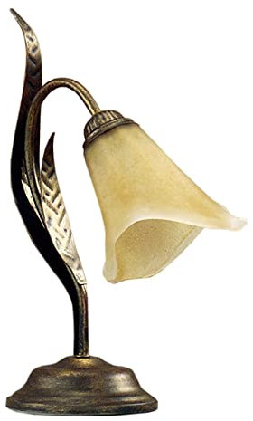 onli Alga lámpara de mesilla estilo clásico, Marrón