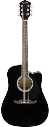 Fender FA-125CE Black - Dreadnought