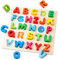 Holz Alphabet Puzzle ABC Buchstaben Peg Board Knob Montessori Puzzle Blöcke Early Learning pädagogisches Spielzeug Geschenk für 1 2 3 Jahre altes Kleinkind Baby Kinder
