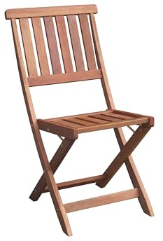 AVANTI TRENDSTORE - Maldo - Sedia Pieghevole da Giardino, terrazza o Balcone, in Legno Massiccio. Dimensioni Lap 46x87,5x58 cm (Sedia, 1)