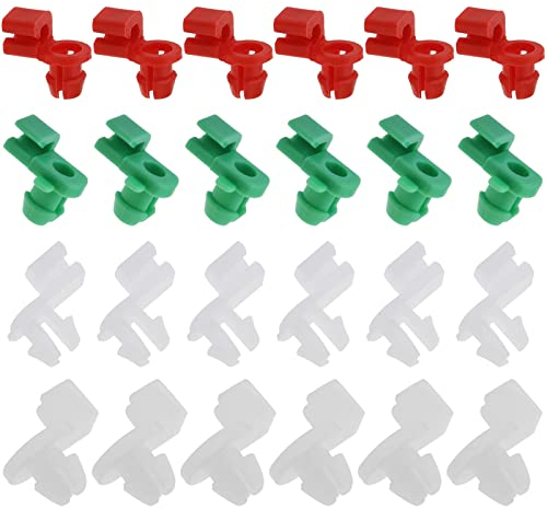 ECSiNG 24Pcs Clip Di Fissaggio Per Tiranteria Per Serratura Portiera Auto Lato Sinistro Destro Passeggero Lato Passeggero Elementi Di Fissaggio In Plastica Adatti Auto Universale