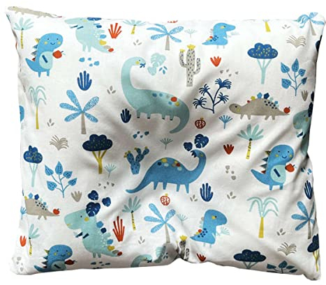 BabyDorm Babykopfkissen Kinderkopfkissen Babykissen Original das Medizinprodukt (Größe III, Dino Weiß)