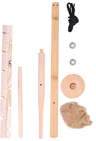 Outdoor Bow Drill Kit Fire Starter, Wood Drilling Fire Making Tool Survival Practice Friction Fire Tool for Camping Outward Activity Teaching