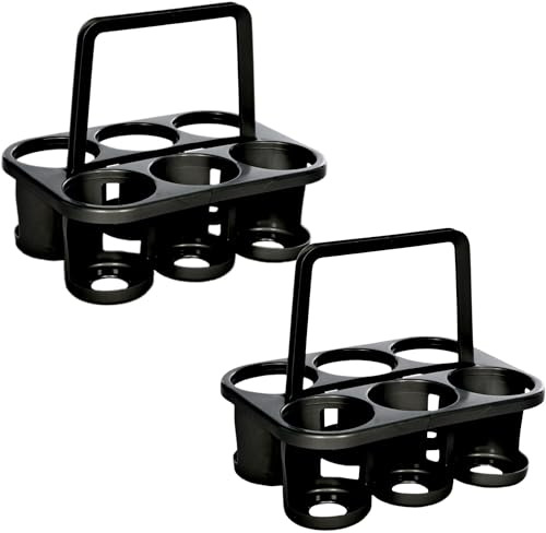 Novaliv Lot de 2 Porte-Bouteilles pour 12 Bouteilles – Maintien Stable – Panier à Boissons en Plastique empilable 32 x 23 x 28 cm Anthracite – Idéal pour la Cuisine et la Cave – Panier à Boissons,