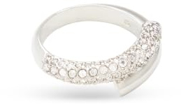 Swarovski Anello Dextera, Bianco, Placcato rodio