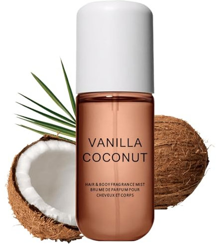 Vanilla Perfume 50 ml,Vanilla Body Spray,Vanilla Skin Body Mist,Vanilla Perfume Skin Body & Hair Fragrance Travel Size Long-Lasting Charming Gift for Women Men