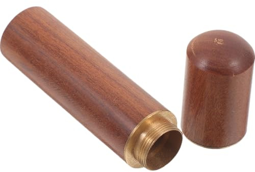 Lata Vintage de Almacenamiento de Cerillas de Madera para Acampar | Diseño Compacto Color Café, Mantiene Secos los Fósforos, Capacidad Multifuncional para Artículos Esenciales