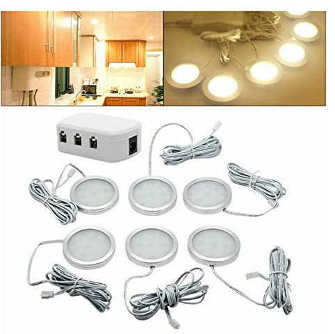 KOROBIE 6PCS 12V 2,5W Innenraum LED Spot Lichter 6000K for Camper Van Caravan Wohnmobil Zubehör für Wohnmobile, Wohnwagen und Camper