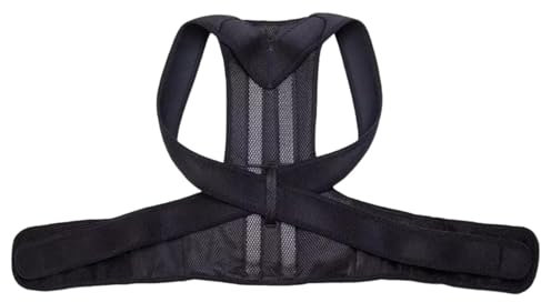 GjnjfdF Haltungskorrektur, Schlüsselbeinstützgerät – verstellbare Rückenstütze und Glätteisen | Atmungsaktive volle Rückenstütze, bequeme Unterstützung des oberen Rückens und des Rückens