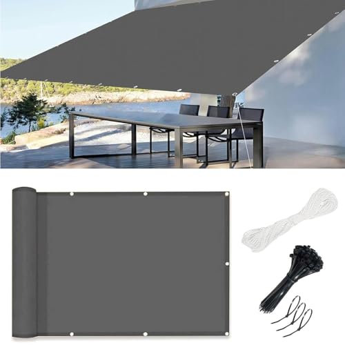 Sonnensegel Wasserdicht Rechteckig mit Ösen 2x3M,Segeltuch Sonnensegel Aufrollbar,Sonnenschutz Wasserdicht Windschutz sonnensegel UV Schutz 99% für Balkon Terrasse Garten