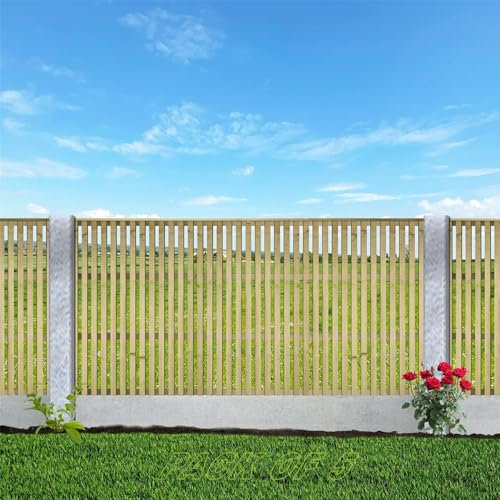 Premier Tuscany, 6ft x 3ft Fence Trellis Panel Wooden Vertical Slatted Screen | Decorative Lattice Privacy Topper Extension for Outdoor Living Space (Wide: 182.8cm x High: 91.5cm) (5 Pack)