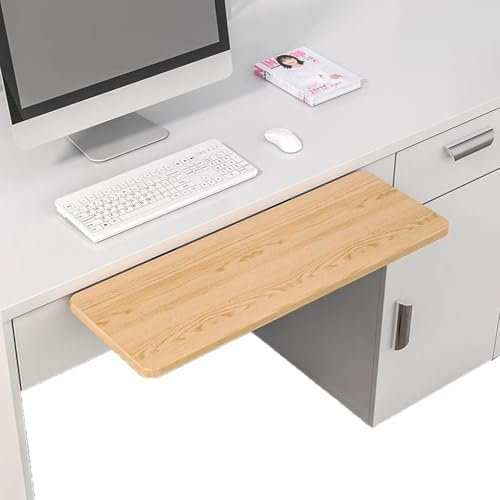 Ensemble de rails de serrage pour clavier, support de clavier, plateau d'extension de bureau ergonomique, plateau de tiroir de clavier, extension de bureau pliable, support de clavier d'ordinateur