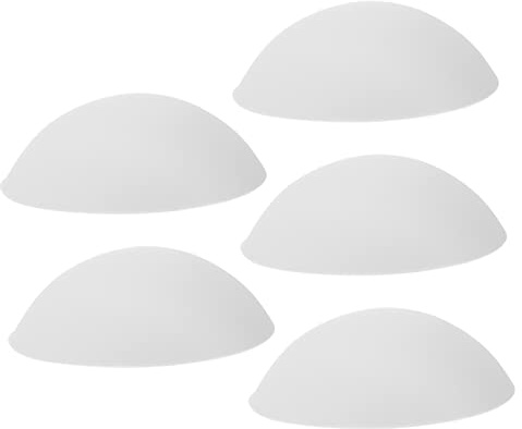 MUCKLILY 5Pairs Breathable Sports Pads Inserts Round Polyester Inserts for Swimwear Yoga Bras Reusable Washable for Nursing Athletic Use
