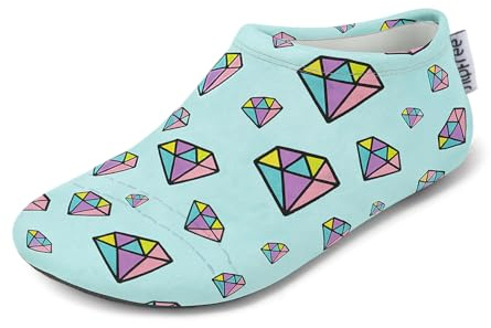 Slipfree Non-Slip Shoes for Girls and Boys. Light, Soft and Comfortable, Unisex Kids Beach Water Shoes with Protective Sole, Ideal for Holiday, Sports and Home. Titan, Age 18-36 Months