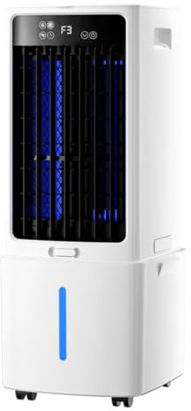 Bärbar Evaporativ Luftkonditionering Bärbar Luftkonditionering 3 Hastigheter 60° Automatisk oscillation 12L Lagring Naturlig och luftfuktning Fläkt Kall Luft för Hemmet
