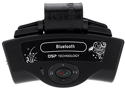 A2DP - Kit de manos libres para el volante de coche con Bluetooth para iPhone, Samsung, HTC