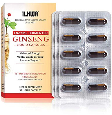 ILHWA Enzyme Fermented Ginseng, 30 liquid capsules