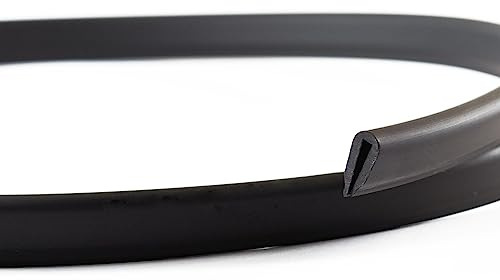 EUTRAS [10m] Kantenschutz KSO4005 schwarz 1,3 mm – schützt und entschärft Kanten – für Bleche – perfekt um Kurven und Biegungen - TOP Industriequalität Made in Germany