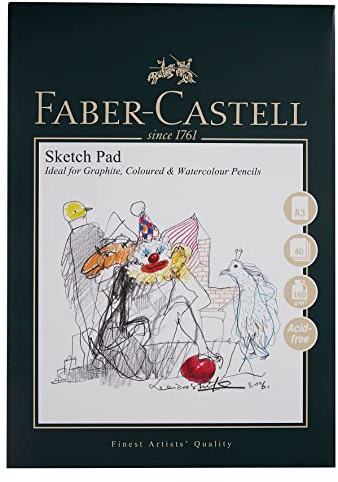 Faber-Castell Art & Graphic Skizzenblock, A3 160 g / m2 Block mit 40 Blatt