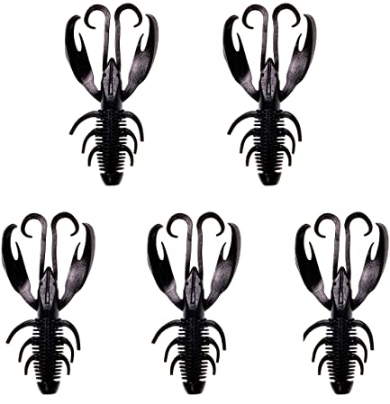ZECK Edward Gummifische - Gummikrebse, Länge/Packungsinhalt:8.9cm / 5 Stück, Farbe:Just Black