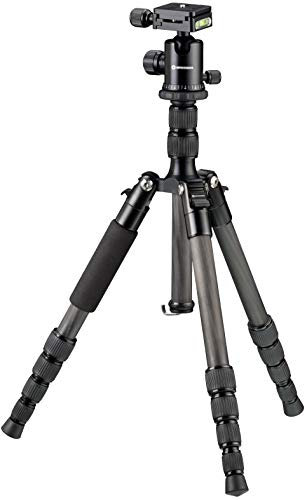 Trípode de Carbono para Fotografía BRESSER BR-2205-N1 hasta 8 kg, utilizable como Trípode de Suelo y Trípode de Tres Patas