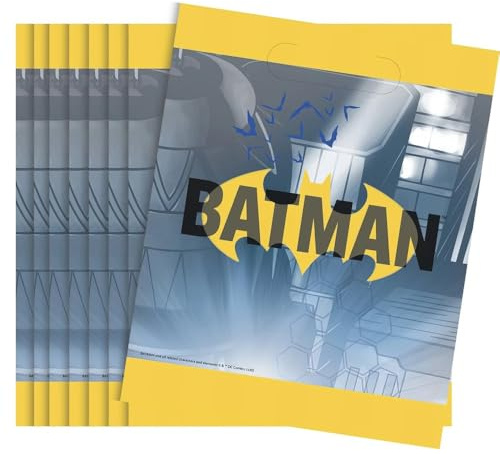 Unique Party 77523 - Pochettes Cadeau - Fête à thème Batman - Paquet de 8
