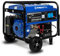 EBERTH 5500 Watt Notstromaggregat Stromerzeuger Stromaggregat mit Fahrwerk, E-Start, 13 PS Benzinmotor, 4-Takt, 1-Phase, 2x 230V, 1x 12V, automatischer Voltregler AVR, Ölmangelsicherung, Tankanzeige