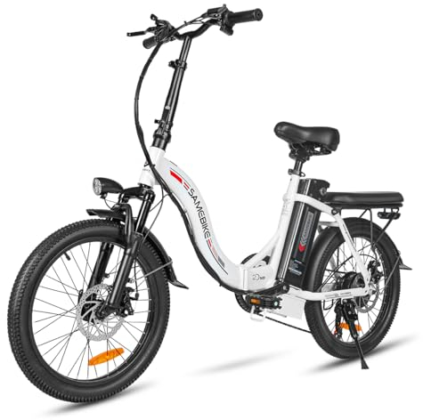 SAMEBIKE E Bike 20 Fat Tire E-Fahrrad klapprad 36V/13Ah Akku, Off-Road Mountainbike mit 7 Gängen,City EBike Herren Damen(CY20)