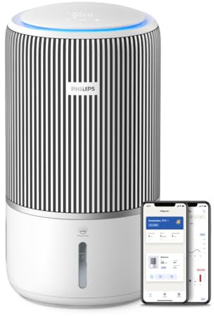 Philips 3400 Series 2-in-1 Air Purifier and Humidifier, HEPA NanoProtect + Active Carbon Filter, Hygienic Humidification at 650ml/h, CADR 300m³/h for 78m² (AC3420/10)