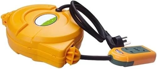 5 m automatisk infällbar strömkabel rulle sladd infällbar kabel tunna elektrisk kabel rulle elslang rulle 3 000 W, 2 x 1,5 x 5 m