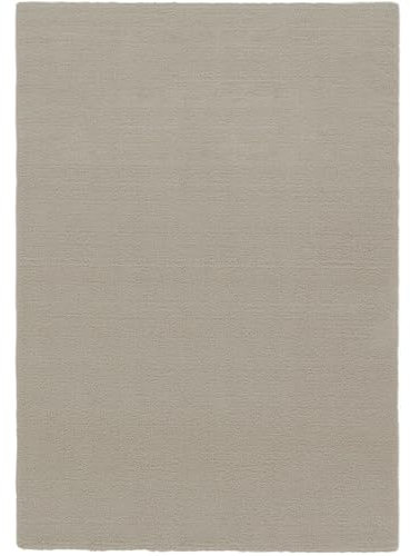 Steffensmeier Hochflor Teppich Bilbao | Shaggy Langflor Teppich Wohnzimmer, Schlafzimmer, Taupe, Größe: 120x170 cm