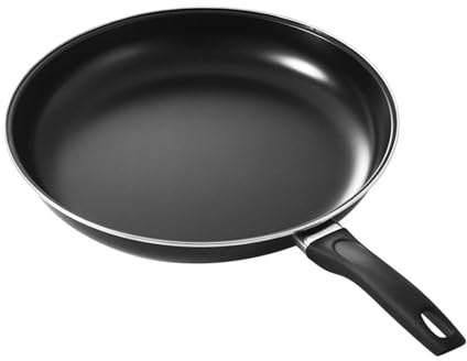 Jwthee Juego de sartenes antiadherentes de acero inoxidable, juego de utensilios de cocina, sartenes antiadherentes, sartenes de hierro fundido antiadherentes, sartenes de hierro fundido (25 cm)