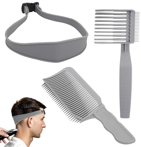 ZephyrCraft Haarschneidekamm Set, Friseur Kamm für Männer, Verstellbare Haarschneide Schablone, Kamm Herren, Haare Schneiden Übergang